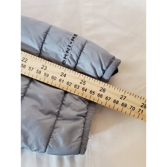 Columbia Omni-Heat Men's Puffer Jacket Size XLT Gray Full Zip Gorpcore Winter - Picture 8 of 13